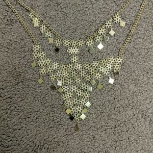 Gold choker necklace